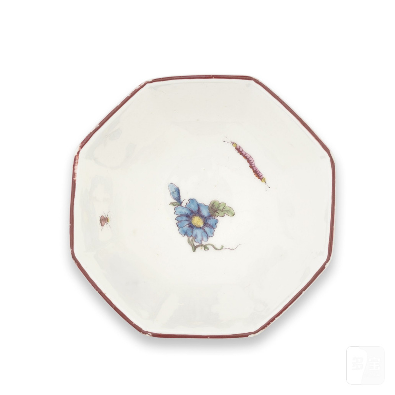 A Chelsea 'Fable' teabowl, circa 1752-53 - 图6